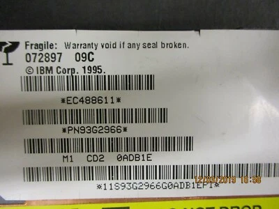 IBM - 93G2966 - 9GB 3.5IN 7.2K RPM IDE DISK DRIVE - Image 1 of 4