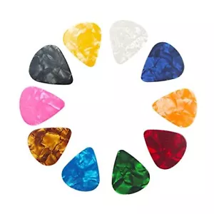 Pack of 30 Celluloid Guitar Picks, Guitar Pick Plectrums for Bass, Electric - Picture 1 of 5