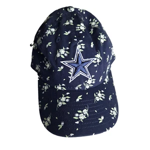Dallas Cowboys New Era Girls Youth Floral 9TWENTY NFL Adjustable Hat Navy NEW - Picture 1 of 8