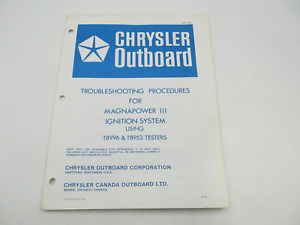 Chrysler Outboard Troubleshooting Procedures for Magnapower III IgnitionSystem