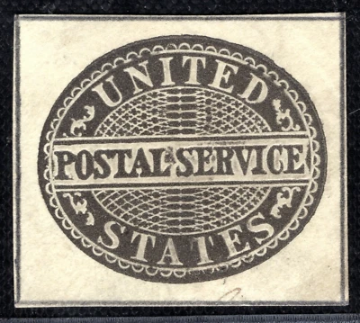 USA Official Paid Postal Stationery BLACK Die (1877) Unused Cut-Out WHITE104 - Image 1 of 4