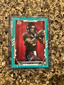 2015 Bowman #46 Jaelen Strong Rookie Green /99 Texans - Picture 1 of 2