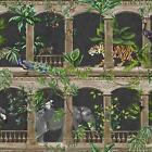 Holden Outside In Animal Arches Wallpaper Tropical Exotic Plants Peacock Bird