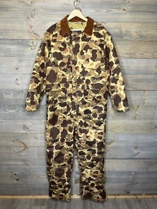 Duxbak GORE-TEX Hunting Coveralls Suit Duck Camo Thinsulate Men's Size Lg - Picture 1 of 12