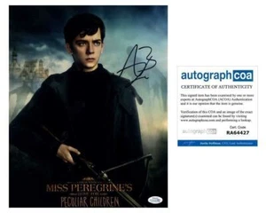 Asa Butterfield Signed 11x14 Photo Miss Peregrines Home For Peculiar Children - Picture 1 of 3