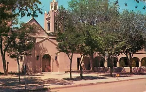 San Felipe de Neri Church Albuquerque New Mexico NM Postcard - Picture 1 of 2