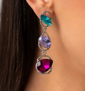Accesorios de joyería para paparazzi - danza dimensional - pendientes múltiples - LOP - Imagen 1 de 4