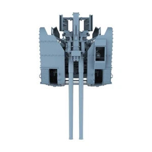 1/144 Model Upgrades Parts JMSDF Type 89 Twin Mounted Anti Aircraft Gun 127mm - Picture 1 of 3