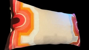 Trina Turk MCM Dekokissen orange rot bunt 15x23 Feder bestickt - Bild 1 von 10