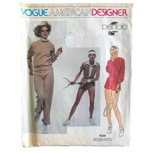Penfold Top T-Shirt Pants Pattern Vogue American Designer 1636 Womens 12 1970s - Picture 1 of 2