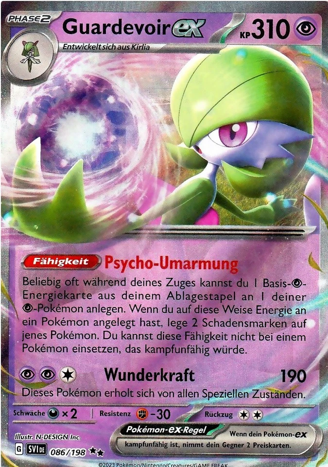 Pokemon Card - Gardevoir Ex 086/198 Trading Card German 2023 - Image 1 of 1
