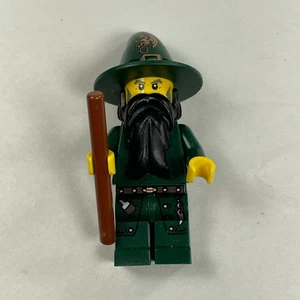 LEGO Castle Kingdoms dunkelgrüne Zauberer Minifigur cas435 7955 - Bild 1 von 10