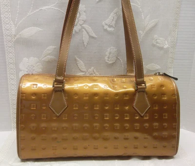 ARCADIA Metallic Bronze Patent Leather Bag - Pocketbook Pre-Owned - Image 1 of 4