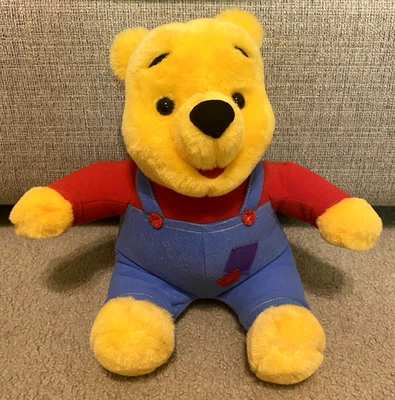 1997 VINTAGE 11" WINNIE THE POOH HUG N WIGGLE TALKING PLUSH TOY DISNEY (TESTED) - Image 1 of 4