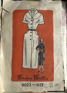 Uncut Marian Martin Sewing Pattern No. 9022 (Size 12–30 Bust) - Picture 1 of 2