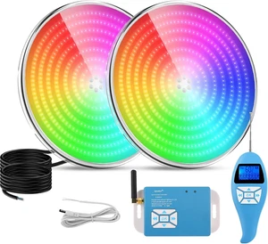 Lylmle Foco LED Piscina Relleno De Resin, 35W PAR56 Lámpara Piscina RGB Regulabl - Imagen 1 de 12