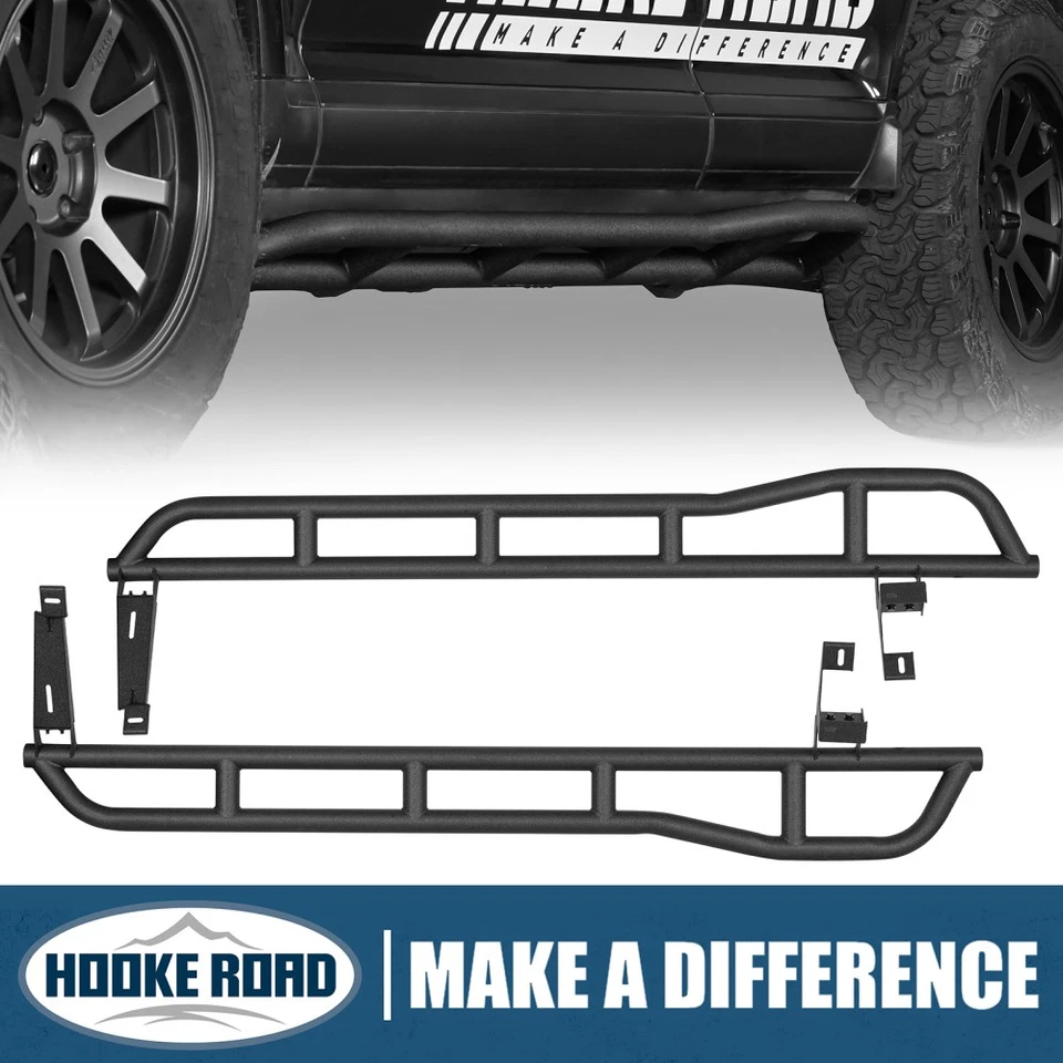 Hooke Road Tube Slider Rocker Guard w/Kick-Out Fit Porsche Cayenne 955/957 03-10 - Image 1 of 4