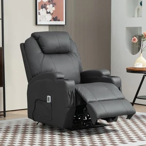 HOMCOM Relaxsessel mit Massagefunktion, Elektrisch TV-Sessel mit Liegefunktion - Bild 1 von 10