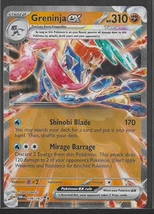 Pokémon TCG - Greninja EX - 106/167 - Twilight Masquerade - Double Rare - NM - Bild 1 von 2