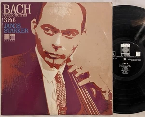 Saga STXID 5161 lp Bach CELLO SUITES 3 & 6 Janos Starker UK IMPORT stereo ED1 - Picture 1 of 5
