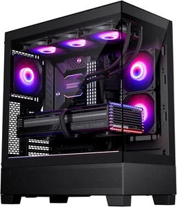 Phanteks XT View, Mid-Tower Gaming Chassis, Tempered Glass Front+Side OPEN BOX - Picture 1 of 9