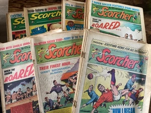 Scorcher & Score UK comics 1970 1971 1972 1973 vintage football team colours etc - Picture 1 of 77