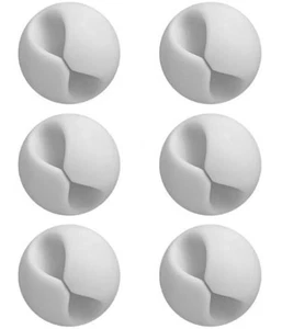 (Pack de 6) Clips para cables, guardián de cables, sistema de gestión de cables con adhesivo 3M, D - Imagen 1 de 12