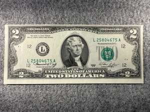 1976 $2 Dollar U.S. Federal Reserve UNC Note San Francisco Fr#1935 SPC1137 - Picture 1 of 3