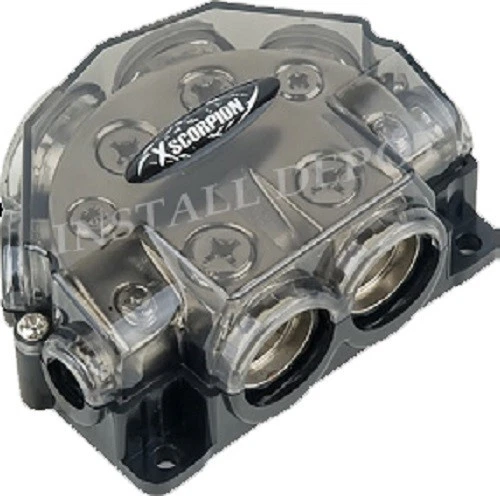 XScorpion Power/Ground Distribution Block 0 2 4 Gauge Car Amp Installation - Image 1 of 1