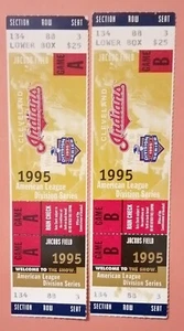 1995 A.L. Division Series Spiel 1 (A) & Spiel 2 (B) Red Sox bei Cleveland Indians - Bild 1 von 1