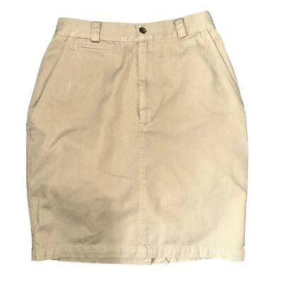 Falda lápiz vintage para mujer Ralph Lauren Country sarga caqui talla 8 Foto 1 de 4