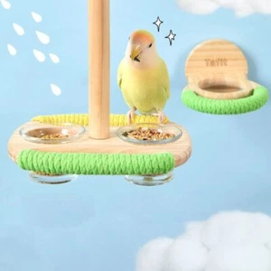 Bird Cage Feeder Durable Parrot Feeding Box Hanging Bowl Box Parrot Feeder - Picture 1 of 15