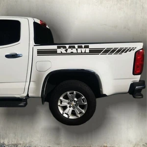 2 Pcs For Ram 1500 Decals Side Bed Rail 3m Graphics Vinyl Stripes Stickers - Picture 1 of 2
