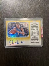 2022-23 Contenders Optic Chet Holmgren Rookie Variation Ticket auto Gold 05/10