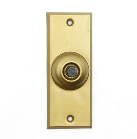 Faraday Olde New Stock Brushed Brass Door Bell Cover