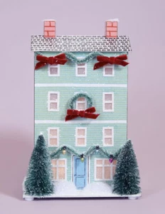 Anthropologie George & Viv Light-Up Holiday Village House Emily Taylor New - Picture 1 of 9