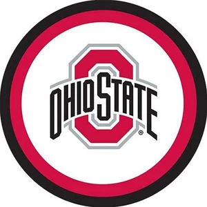 Ohio State Buckeyes NCAA College Sports Graduation Party 7" Paper Dessert Plates - Picture 1 of 1