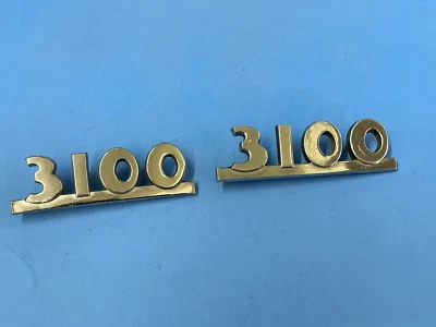 1949 1950 1951  CHEVROLET TRUCK 3100 HOOD SIDE EMBLEMS Nice USED - Image 1 of 4