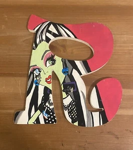Monster High Wooden Wall Letter "R" 9"H Frankie Stein - Picture 1 of 6