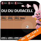 3 X Duracell 384 392 Knopfzelle Uhrenbatterie 1,55 V Sr41w Sr41sw  Ag3 Lr41 192