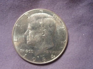 1984 D Kennedy Half Dollar from a BU Bank Roll. Nice Coin! Free S&H - Picture 1 of 4