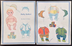 Bambola di carta Baby Robert di Anne Donze, Mag. PD. 2014, vintage - Foto 1 di 1