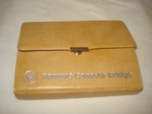 Vintage Romme Canasta Bridge 2 Decks Playing Cards IN CASE - Picture 1 of 2