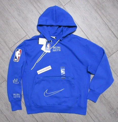 NWT Nike NBA Courtside City Hoodie - Brooklyn Nets Sz Large - DN9950 463 Cover