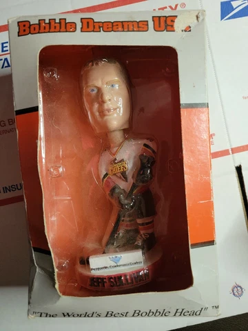 RARE! JOHNSTOWN CHIEFS ECHL JEFF SULLIVAN 8” Hockey Bobblehead Bobble Dreams NEW Cover