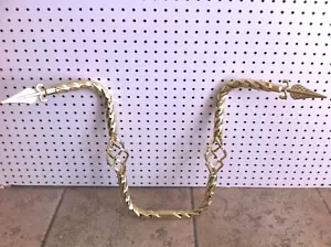 Gold Caged Twisted Fahrrad Lenker Spike End 16" Rise Lowrider Cruiser Bikes - Bild 1 von 2