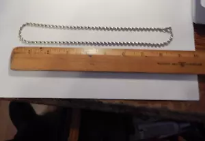 925 STERLINGSILBER italienische gedrehte Fischgrät Halskette 18 ZOLL 4 mm 5,35 g - Bild 1 von 3