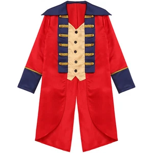 UK Kids Boys Tailcoat Jacket Halloween Medieval Renaissance Steampunk Frock Coat - Picture 1 of 44