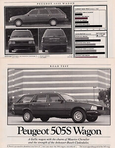 1984 Peugeot 50S5 Wagon, Thorough ROAD TEST From USA Car Magazine,