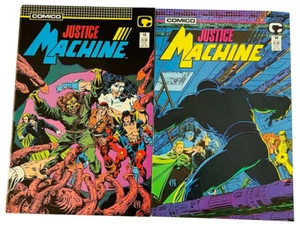 JUSTICE MACHINE 13 1988 LIONHEART CHALLENGER DIVINER 14 DEMON PINUP 2 COMIC BOOK - Bild 1 von 10